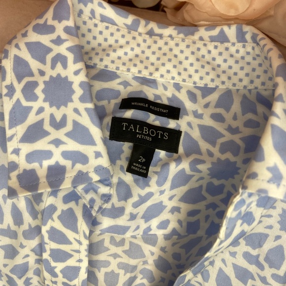 TALBOTS BUTTON UP BLOUSE - Picture 3 of 3